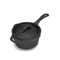 Petromax Cast Iron Saucepan with Basting Lid, Frying Pan with Side Spouts and Assist Handle, Cook on Stove or Over Campfire